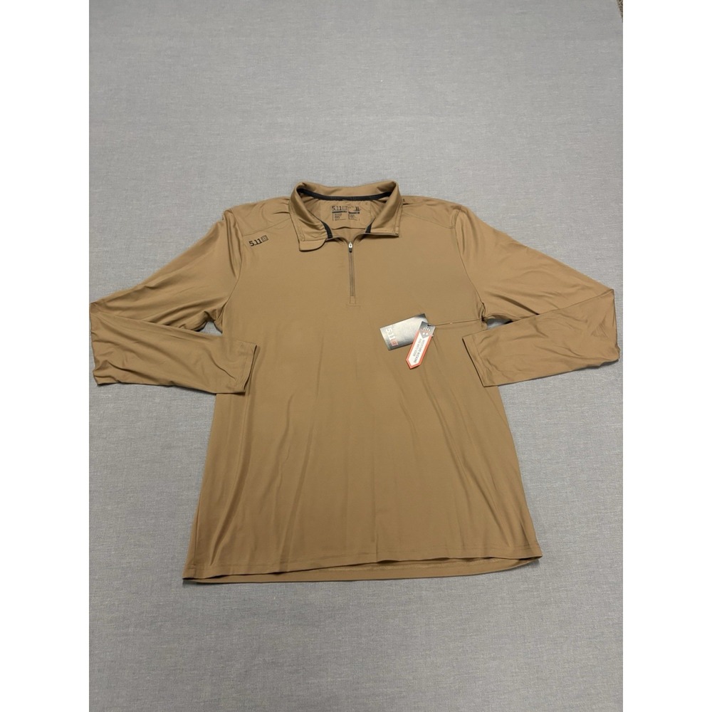 NEW 5.11 Tactical PT-R Catalyst Pro Quarter Zip Pullover Men's XL Coyote NWT